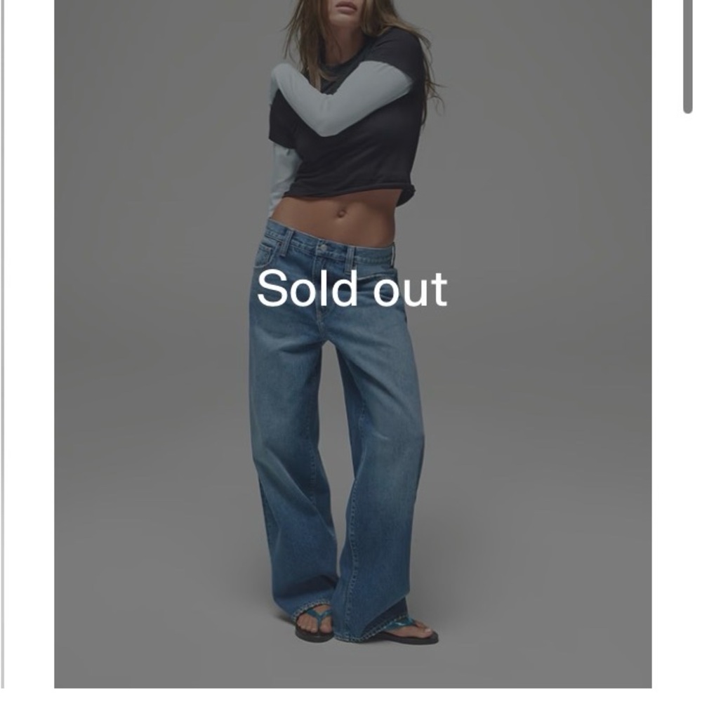 High-Rise Wide-Leg Jeans in Medium Blue Denim